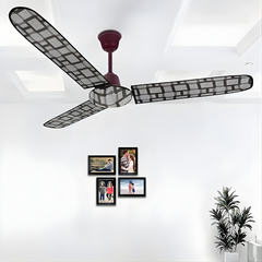 Waterproof & Dustproof Three Blade Grey Ceiling Fan Cover (Imported) - Pack of 2