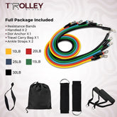 11-in-1 Portable Resistance Bands Set - Full Body Workout Kit