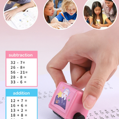 Math Number Roller Stamp - Rolling Stamp