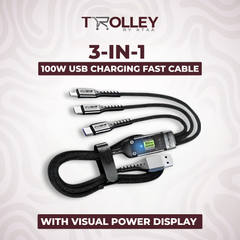 100W 3-in-1 Charging Cable - With Free Delivery