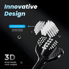 Buy 1 Get 1 Free - 3 Sided Deep Clean Toothbrush Triple Action Oral Care by Trolley