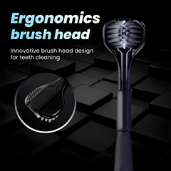 Buy 1 Get 1 Free - 3 Sided Deep Clean Toothbrush Triple Action Oral Care by Trolley