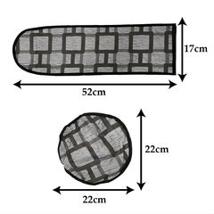 Waterproof & Dustproof Three Blade Grey Ceiling Fan Cover (Imported) - Pack of 2