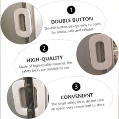 Buy 1 Get 1 FREE – Double Button Fridge & Cabinet Door Lock | Free Delivery