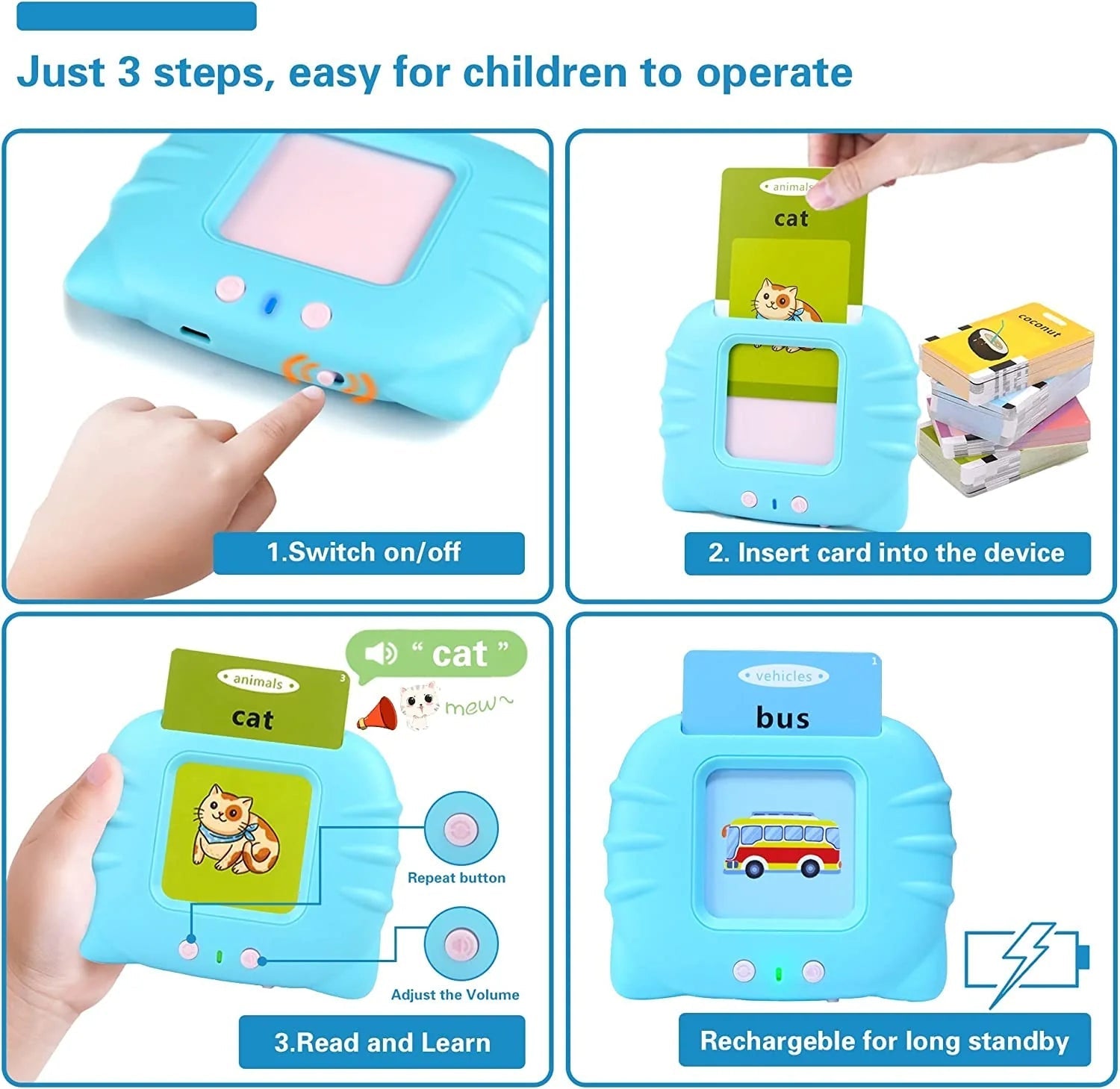 Talking Flash Cards Early Educational Toy