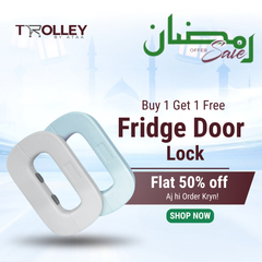 Buy 1 Get 1 FREE – Double Button Fridge & Cabinet Door Lock | Free Delivery