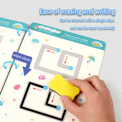 64 pages reusable Kids Educational Learning Tracing Book