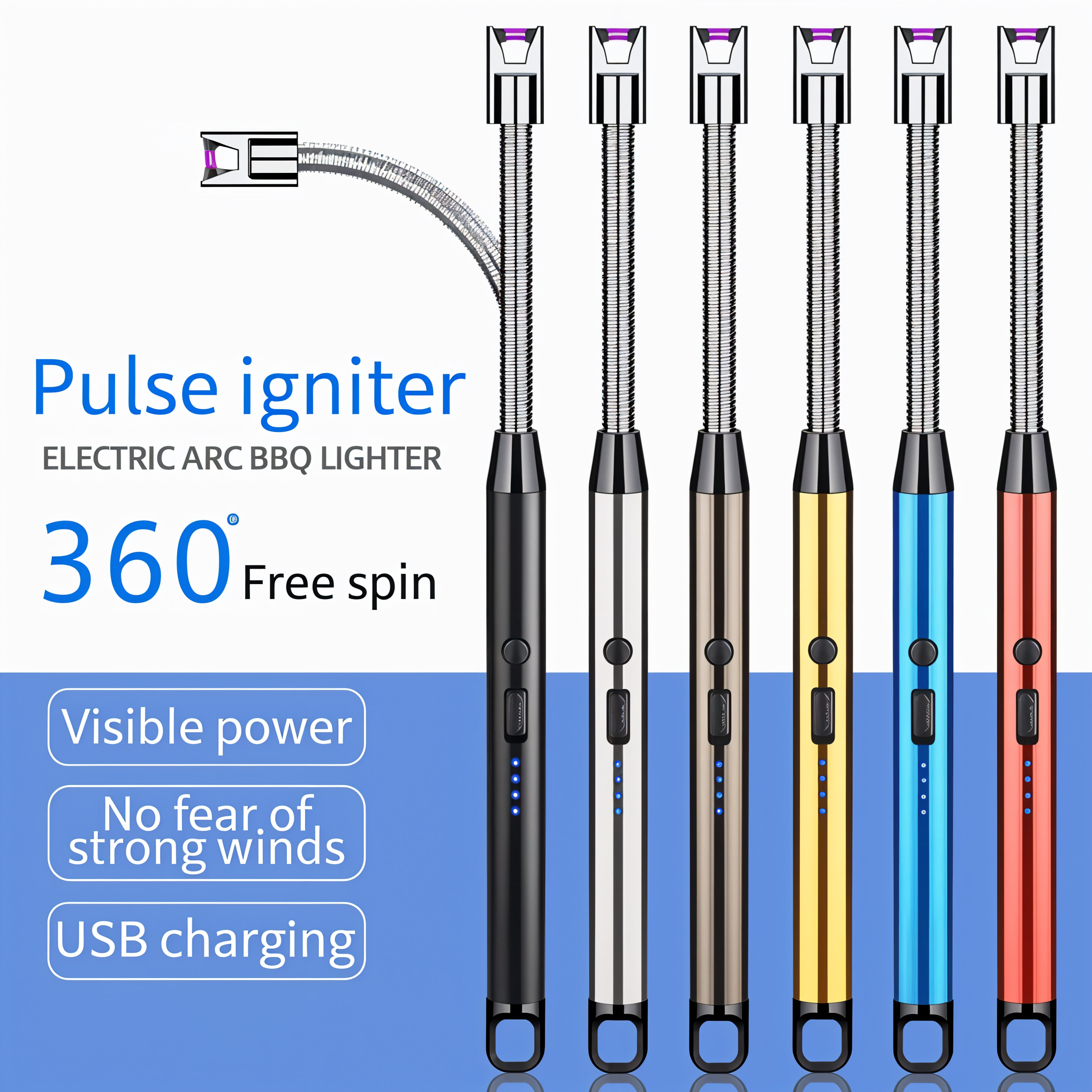 Electric ARC BBQ Lighter USB Rechargeable